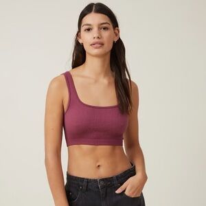 Cotton on Ribbed Crop Top